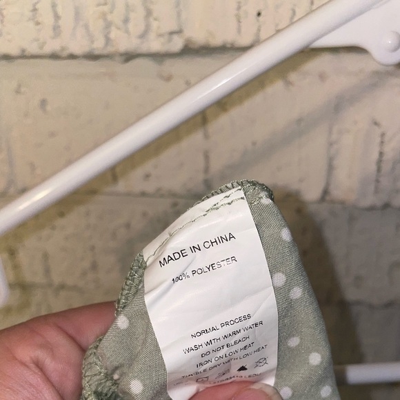 5/$25 Green southern Simplee Polka Dot Dress - Picture 5 of 6